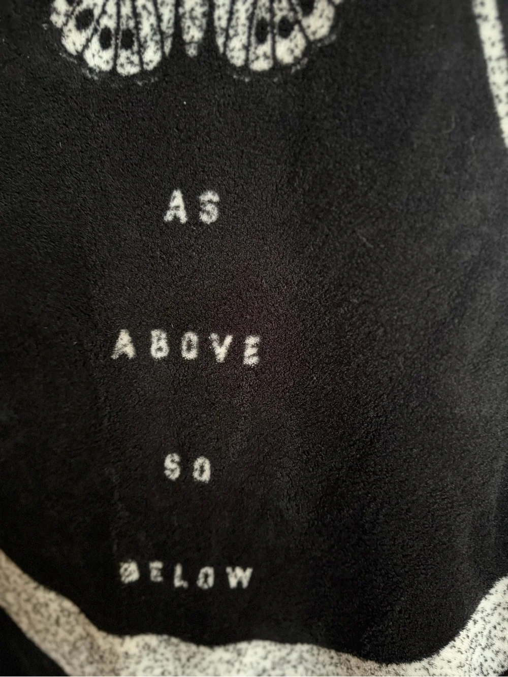 Blackcraft Cult black throw